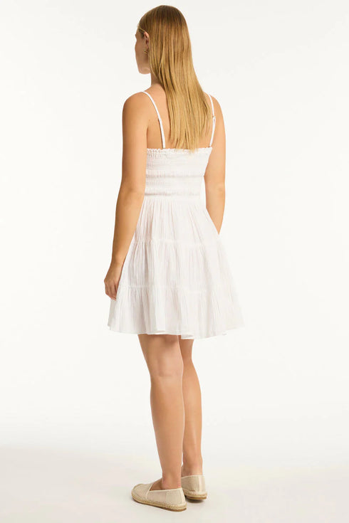 Sea Level Sunset Short Bandeau Dress